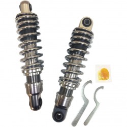 SOSPENSIONI AMMORTIZZATORI POSTERIORI PROGRESSIVE 10.5" CROMATI HARLEY DAVIDSON FXD DYNA 92-17