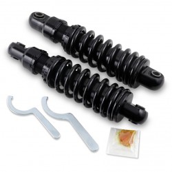 SHOCK ABSORBERS REAR PROGRESSIVE 10.5" BLACK HARLEY DAVIDSON FXD DYNA 92-17