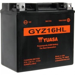 BATTERIE YUASA HAUTE PERFORMANCE MAINTENANCE FREE GYZ-16HL 16Ah HARLEY DAVIDSON XL SPORTSTER 04-21