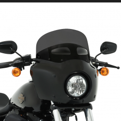 SUPERIOR WINDSHIELD 9" 23 CM. BLACK SMOKED VENTED FOR ROAD WARRIOR FAIRING