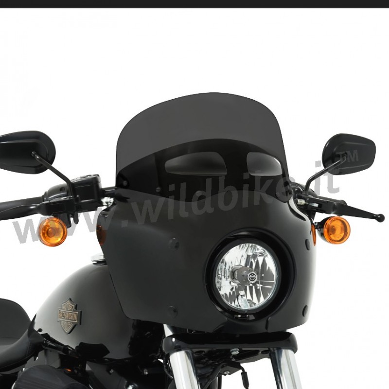 PARE-BRISE SUPÉRIEUR 9" 23 CM.NOIR FUMÉ AVEC ADMISSION D'AIR POUR ROAD WARRIOR FAIRING