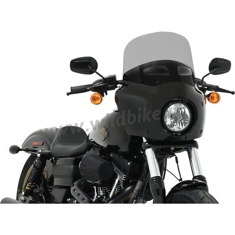 PARABREZZA SUPERIORE 11" 28 CM. GRIGIO FUME CON PRESA ARIA PER CARENATURA ROAD WARRIOR FAIRING