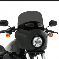 PARABREZZA SUPERIORE 11" 28 CM. NERO FUME CON PRESA ARIA PER CARENATURA ROAD WARRIOR FAIRING