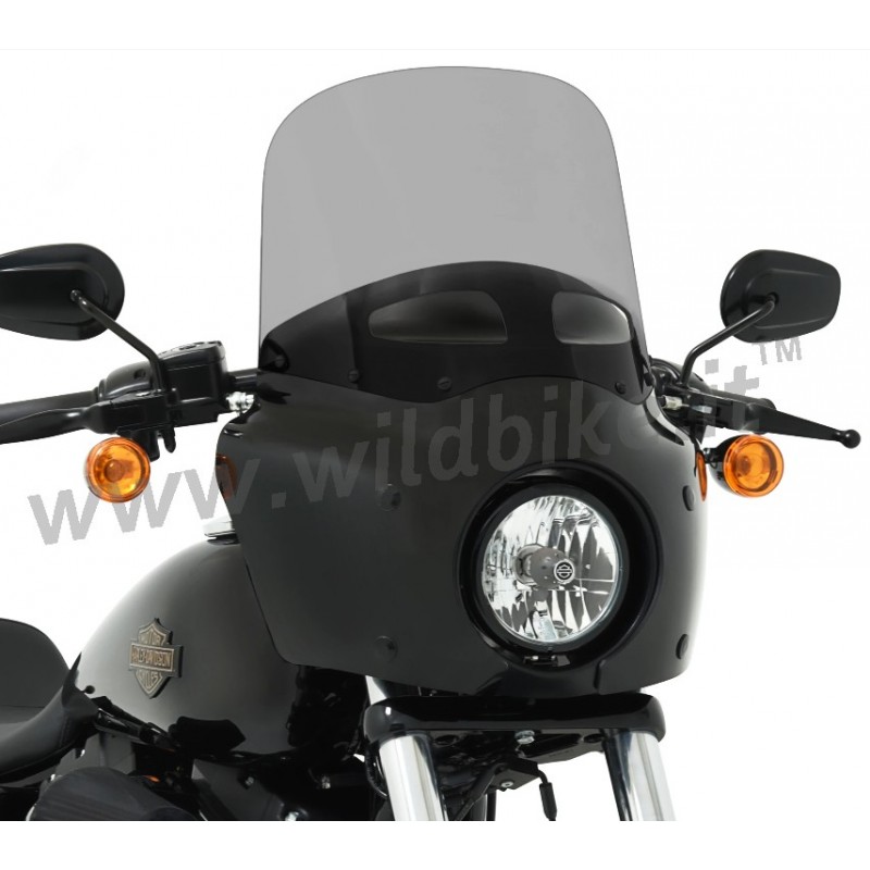 PARABREZZA SUPERIORE 13" 33 CM. FUME NERO CON PRESA ARIA PER CARENATURA ROAD WARRIOR FAIRING