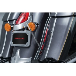ANTENNA IN ALLUMINIO SCANALATA 12" DOPPIA FUNZIONE PER HARLEY DAVIDSON FLH/FLT TOURING 89-20