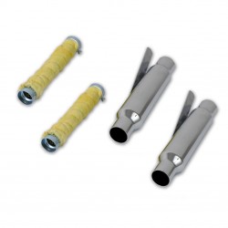 UNIVERSAL EXHAUSTS MUFFLERS VINTAGE SHORT CHROME MOTORCYCLE CUSTOM AND HARLEY DAVIDSON