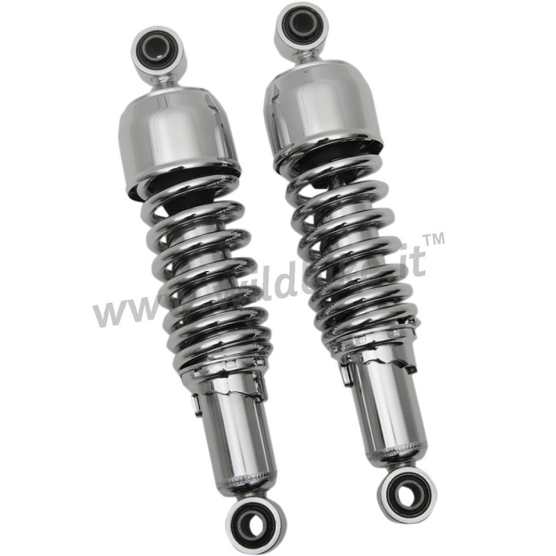 SHOCK ABSORBERS REAR DRAG STANDARD TÜV 13" CHROME FOR HARLEY DAVIDSON XL SPORTSTER 04-20