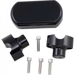 KIT DE MONTAGE TROIS PIECES RISER 1 "MONTAGE 1.5" NOIR HARLEY DAVIDSON XL SPORTSTER 15-20