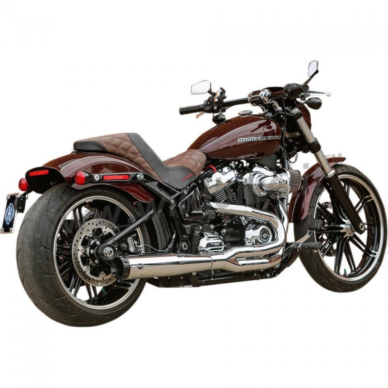 AUSPUFF SCHALLDÄMPFER 2IN1 S&S SUPERSTREET RACE CHROM/SCHWARZ HARLEY DAVIDSON SOFTAIL 2018-2022