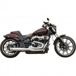AUSPUFF SCHALLDÄMPFER 2IN1 S&S SUPERSTREET RACE CHROM/SCHWARZ HARLEY DAVIDSON SOFTAIL 2018-2022