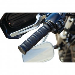 MANOPOLE KURYAKYN DILLINGER ALLUMINIO DA 1" 25 MM NERE PER HARLEY DAVIDSON 86-20