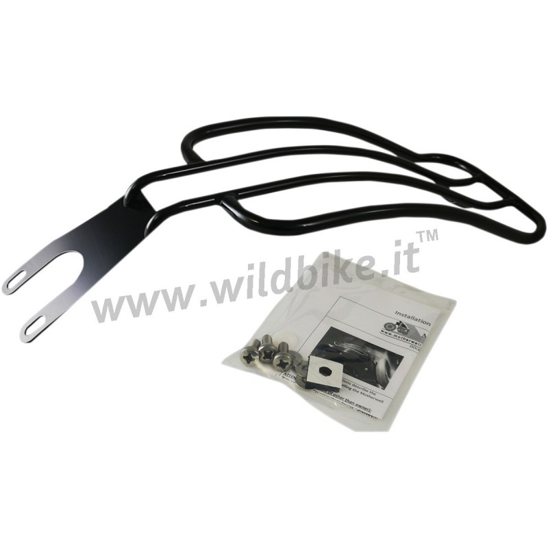 GEPÄCKTRÄGER 7 "SOLO SCHWARZ GLANZ FÜR INDIAN SCOUT/SCOUT SIXTY/BOBBER 15-20