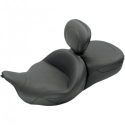 SITZBANK LEDER 2-UP MUSTANG VINTAGE™ MIT RÜCKENSTÜTZE HARLEY DAVIDSON FLH FLT TOURING 08-20