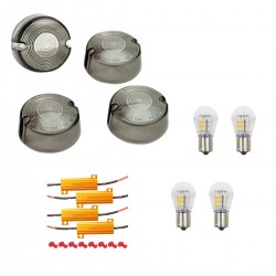 KIT DI CONVERSIONE LED INDICATORI DIREZIONE FRECCE HARLEY DAVIDSON FXD DYNA 86-01