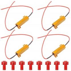 KIT DE CONVERSION LED LENTILLE CLIGNOTANT FUMÉE HARLEY DAVIDSON FXST FLST SOFTAIL 86-01