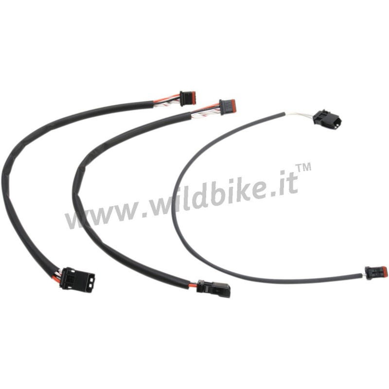 DRÄHTEN VERLÄNGERT KIT PLUG 'N PLAY + 12"  FÜR HARLEY DAVIDSON XL SPORTSTER 14-20