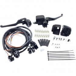 HANDLEBAR 1" CONTROL KIT MASTER CYLINDER 9/16" BLACK HARLEY DAVIDSON 96-11
