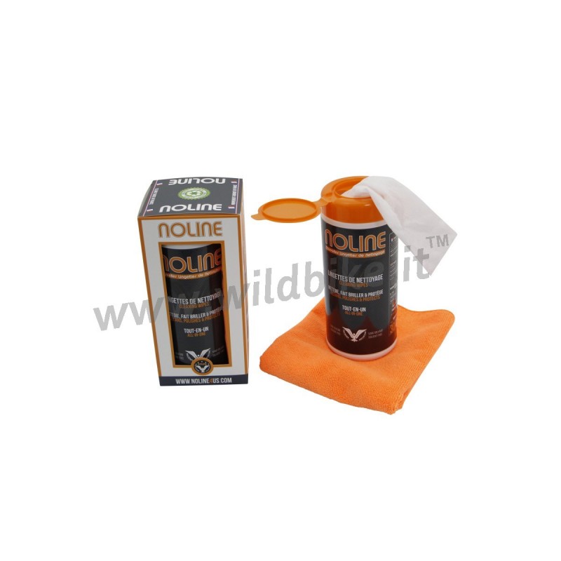 KIT 30 LINGETTES DE NETTOYAGE NOLINE DES FINITIONS DE MOTOCYCLETTE