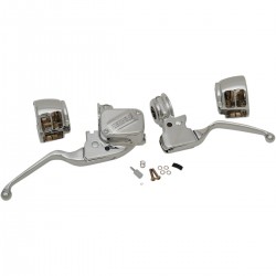 HANDLEBAR CONTROL KITS CHROME SINGLE DISC ABS HARLEY DAVIDSON SOFTAIL M-EIGHT 18-20