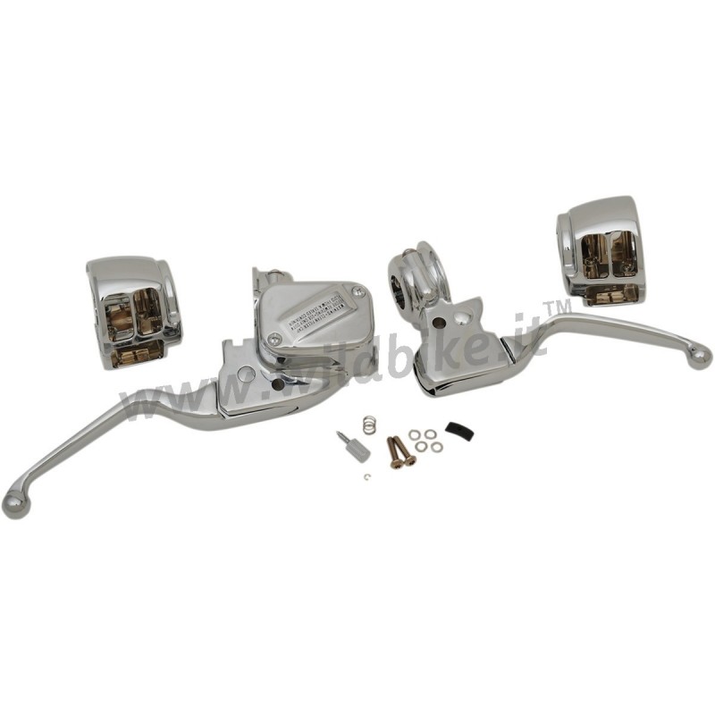 KITS DE CONTRÔLE DE GUIDON CHROME SIMPLE ABS DISQUE HARLEY DAVIDSON SOFTAIL 2018-2024