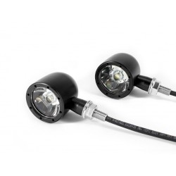 RICHTUNGSANZEIGEN VORDER MULTIFUNKTIONSPFEILE BULLET CNC2 CREE LED SCHWARZ MOTORRAD CUSTOM UND HARLEY DAVIDSON