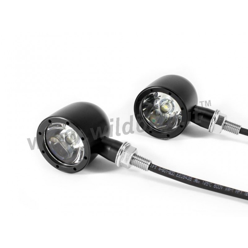 RICHTUNGSANZEIGEN VORDER MULTIFUNKTIONSPFEILE BULLET CNC2 CREE LED SCHWARZ MOTORRAD CUSTOM UND HARLEY DAVIDSON