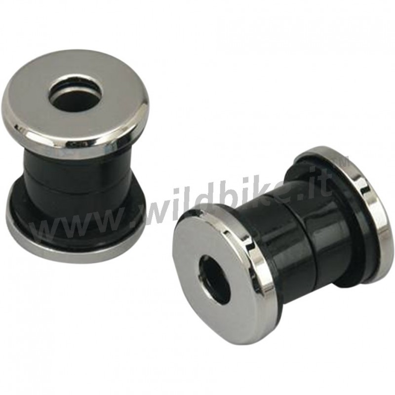 BOCCOLE ANTIVIBRAZIONI POLIURETANO SOLID SILENT BLOCK PER MANUBRIO HARLEY DAVIDSON 73-17