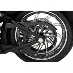 ABDECKUNG Schraubensätze ACHSE HINTEN CHROM HARLEY DAVIDSON FXD DYNA SOFTAIL 08-17