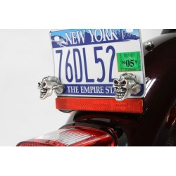 SET DE BOULONS DE CRÂNE PLAQUE D'IMMATRICULATION CUSTOM MOTO ET HARLEY DAVIDSON