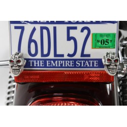 SET DE BOULONS DE CRÂNE PLAQUE D'IMMATRICULATION CUSTOM MOTO ET HARLEY DAVIDSON