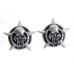 DADI BULLONI PORTA TARGA STELLA E TESCHIO MOTO CUSTOM E HARLEY DAVIDSON