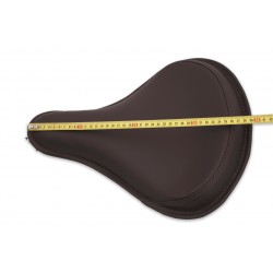 SELLE SOLO RESSORTS CLASSIC EN CUIR COUTURE MARRON GRAND CUSTOM MOTOS ET HARLEY DAVIDSON