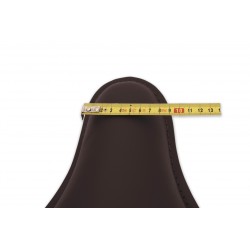 SELLE SOLO RESSORTS CLASSIC EN CUIR COUTURE MARRON GRAND CUSTOM MOTOS ET HARLEY DAVIDSON