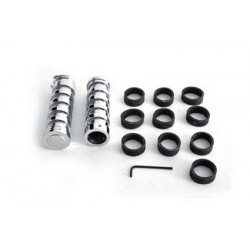 ALUMINIUM BILLET O-RING V-TECH GRIPS FOR HARLEY DAVIDSON MOTORCYCLES