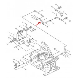 LEVA DEL CAMBIO IN ACCIAIO CROMATA OEM HD 33718-82B PER HARLEY DAVIDSON FLH/FLT TOURING '85-'18
