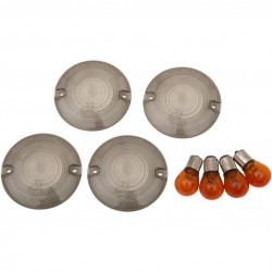 LENTILLE CLIGNOTANTS FUMÉE EU APPROUVEE POUR HARLEY DAVIDSON BIG TWIN 1986-2017