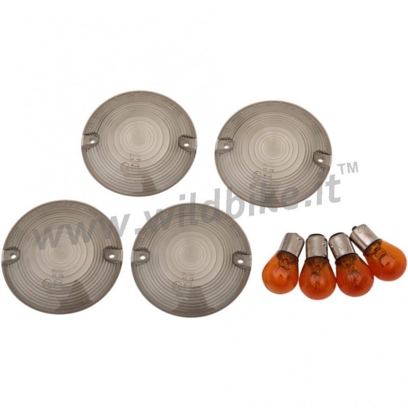 Glas-Blinker RAUCH EU ZULASSUNG für HARLEY DAVIDSON BIG TWIN 1986-2017
