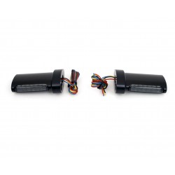 MINI CLIGNOTANTS ARRIERE NOIR LED 3 EN 1 EU APPROUVÉ POUR HARLEY DAVIDSON FXD DYNA 96-17
