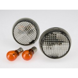 KIT LENTI VETRI DI RICAMBIO GRIGIO FUME' PER FRECCE MOTO HONDA CUSTOM