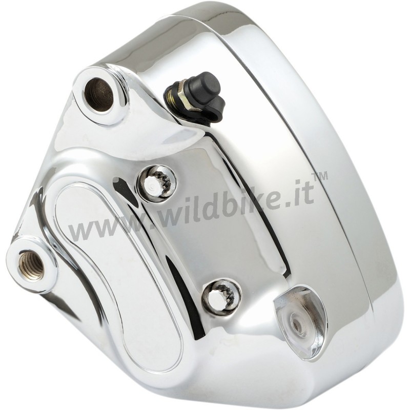 CHROME FRONT BRAKE CALIPER 4 PISTONS HARLEY DAVIDSON 2001-2007