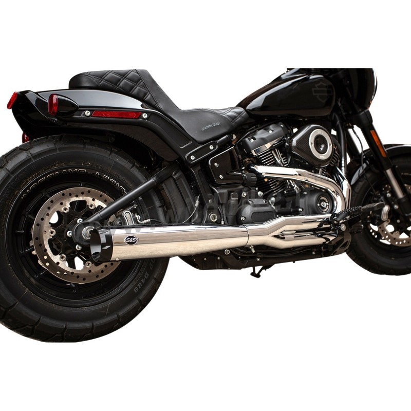 AUSPUFF SCHALLDÄMPFER 2IN1 S&S SUPERSTREET RACE 550-0790 CHROM HARLEY DAVIDSON SOFTAIL 2018-25