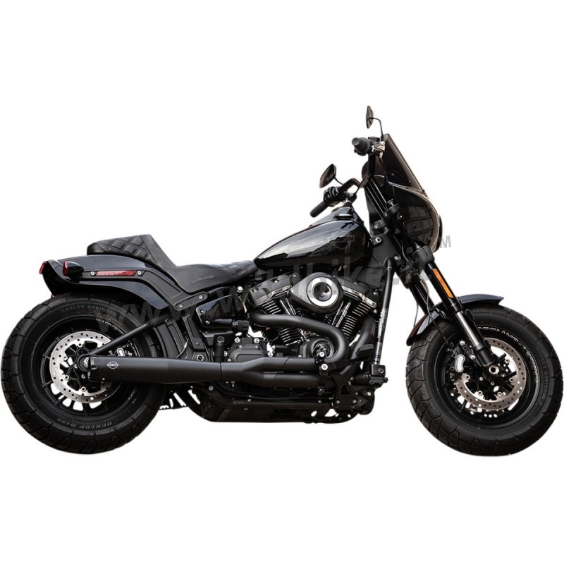 AUSPUFF SCHALLDÄMPFER 2IN1 S&S SUPERSTREET RACE SCHWARZ HARLEY DAVIDSON SOFTAIL 2018-2024