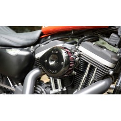 FILTRO ARIA S&S MINI TEARDROP™ STEALTH CROMATO PER HARLEY DAVIDSON XL SPORTSTER 04-20