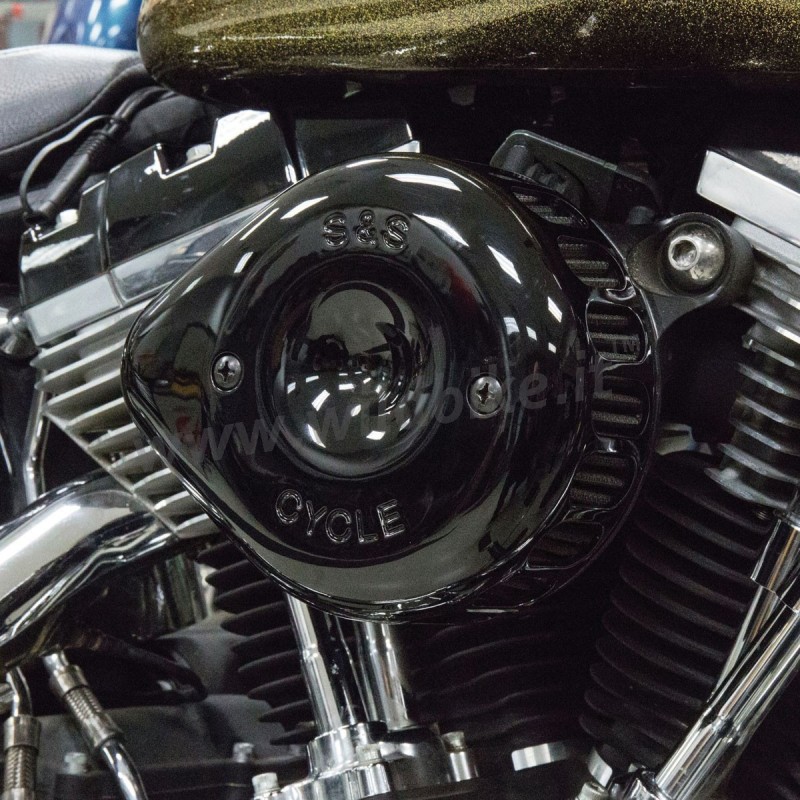 LUFTFILTER S&S MINI TEARDROP™ STEALTH SCHWARZEN FÜR HARLEY DAVIDSON XL SPORTSTER 04-20