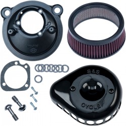 BLACK AIR  CLEANER S&S MINI TEARDROP™ STEALTH FOR HARLEY DAVIDSON XL SPORTSTER 04-20
