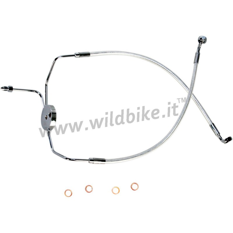 TUBI FRENI ANTERIORI AERONAUTICI MAGNUM HARLEY DAVIDSON FLH FLT TOURING 1994-2007