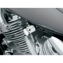 CHROM AIR STARTER KNOPFABDECKUNG FÜR CUSTOM MOTORRÄDER UND HARLEY DAVIDSON