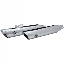 SILENCIEUX ÉCHAPPEMENTS S&S SLIP-ON RACE CHROME HARLEY DAVIDSON SOFTAIL  2108-2024