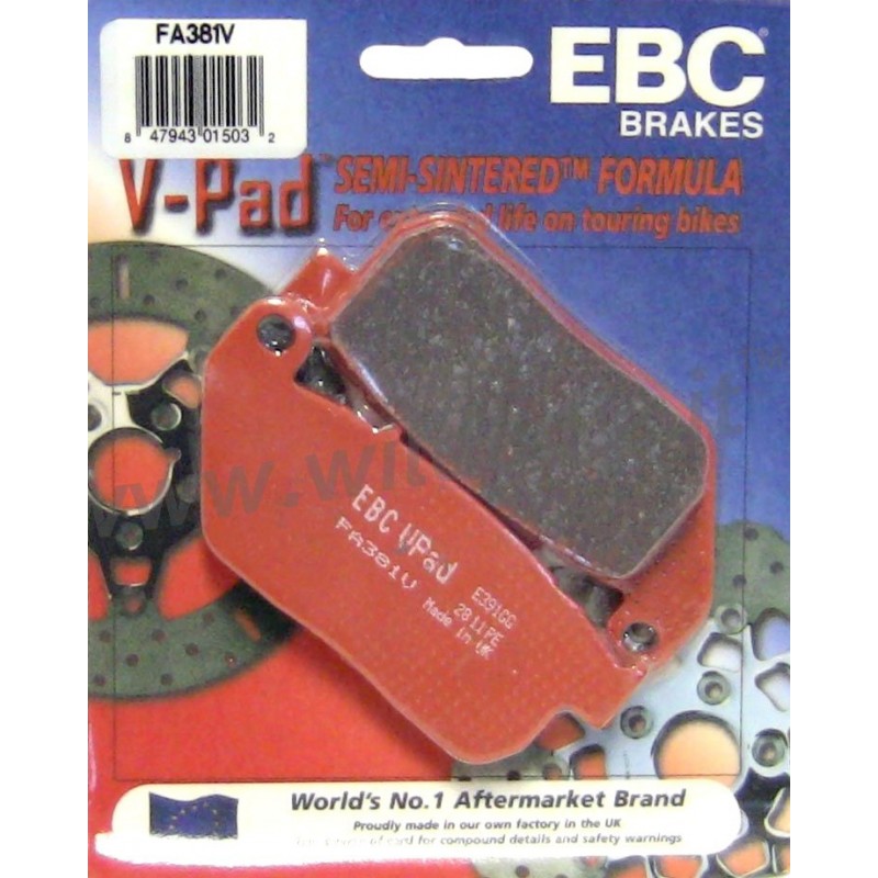 BREMSKLOTZ VORNE EBC® SEMI-SINTERED FÜR HARLEY DAVIDSON XL SPORTSTER 04-13