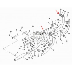 GUARNIZIONI OEM 65324-83 ATTACCO COLLETTORI TESTATE SCARICHI HARLEY DAVIDSON 84-20